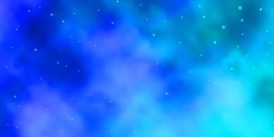 Light Blue, Red vector background with colorful stars.