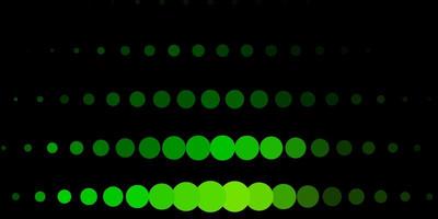 Dark Green vector template with circles.