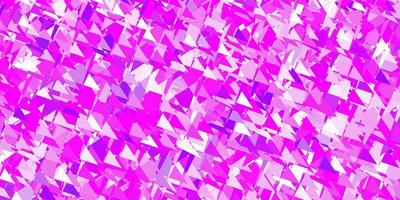 Light purple vector background with triangles.