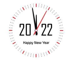 Happy New Year 2022 Lettering . Holiday Vector Illustration.