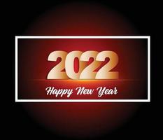 Happy New Year 2022 Lettering . Holiday Vector Illustration.