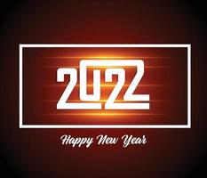 Happy New Year 2022 Lettering . Holiday Vector Illustration.