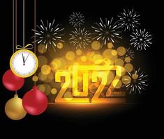 Happy New Year 2022 Lettering . Holiday Vector Illustration.