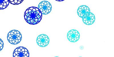 Light BLUE vector pattern with spheres.