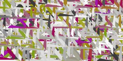 plantilla de vector gris claro con formas triangulares.