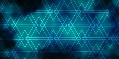 Light BLUE vector background with lines, triangles.