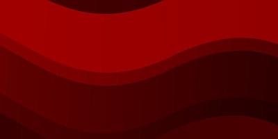 Dark Red vector pattern with wry lines.