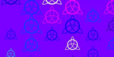 Light Multicolor vector texture with religion symbols.
