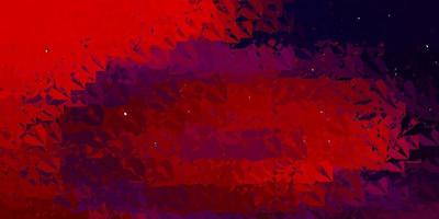Dark Blue, Red vector backdrop with triangles, lines.