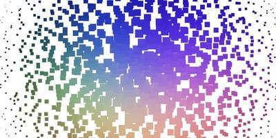 Light Multicolor vector background with rectangles.
