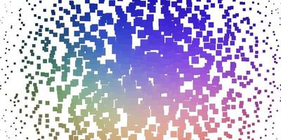 Light Multicolor vector background with rectangles.