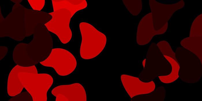 Dark orange vector pattern with abstract shapes.