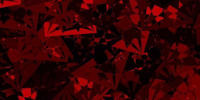 Light Red vector background with triangles.