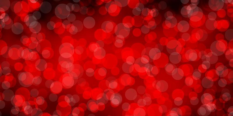 Dark Red vector layout with circles.