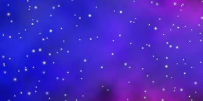 Light Blue, Red vector background with small and big stars.