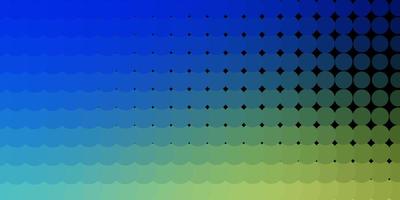Light Blue, Green vector background with circles.