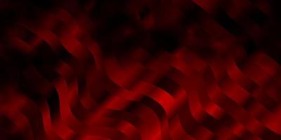 Dark Red vector pattern with curved lines.