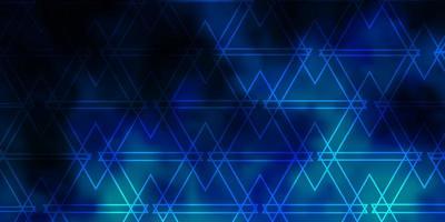 Light BLUE vector backdrop with lines, triangles.