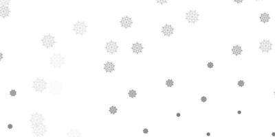 Light gray vector pattern with colored snowflakes.