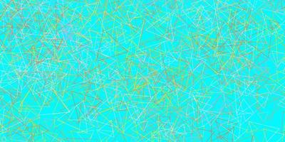 Light Blue, Yellow vector template with triangle shapes.