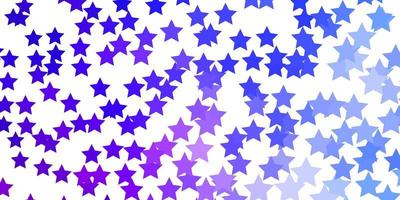 Light Blue, Red vector background with colorful stars.