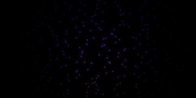 Dark Blue, Red vector background with colorful stars.