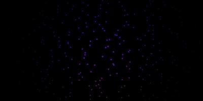 Dark Blue, Red vector background with colorful stars.