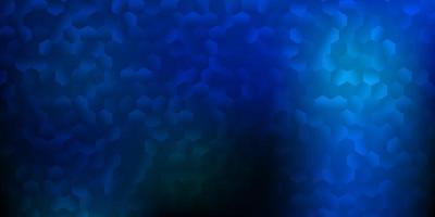 Dark blue, green vector backdrop with a batch of hexagons.