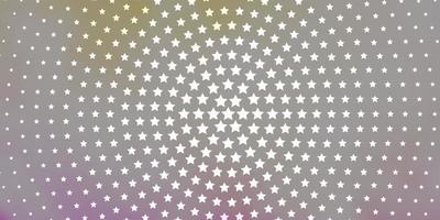 Light Pink, Yellow vector pattern with abstract stars.