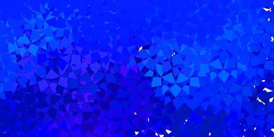 Dark pink, blue vector pattern with polygonal shapes.