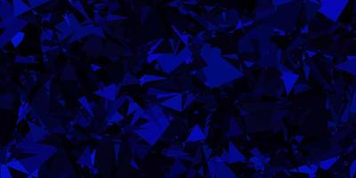 Dark Gray vector background with triangles.