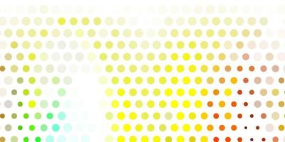 Light green, yellow vector pattern with spheres.