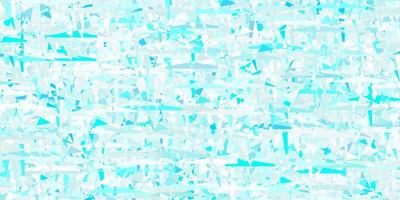 Light BLUE vector template with crystals, triangles.