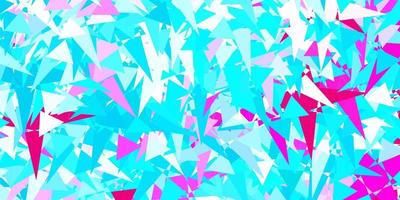 Light Blue, Red vector background with triangles.