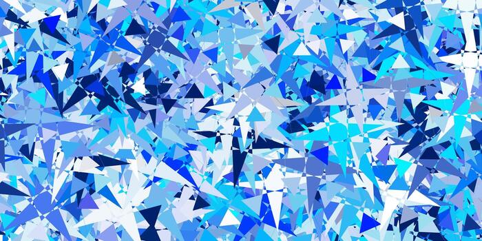 Light BLUE vector background with polygonal forms.