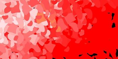 Light red vector background with random forms.