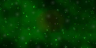 Dark Green, Yellow vector template with neon stars.