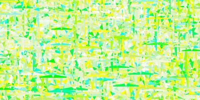Fondo de vector verde claro, amarillo con estilo poligonal.