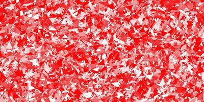 Light red vector backdrop with triangles, lines.