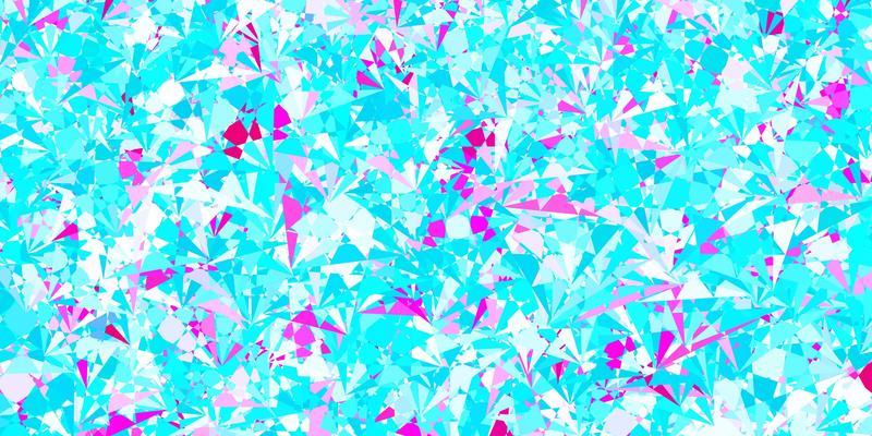 Light Blue, Red vector backdrop with triangles, lines.