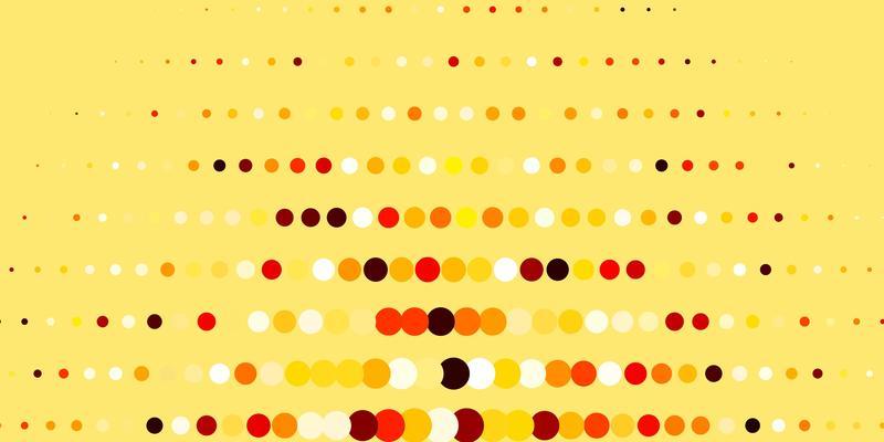 Dark Orange vector template with circles.