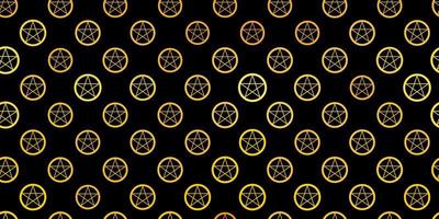 Dark Gray vector background with occult symbols.