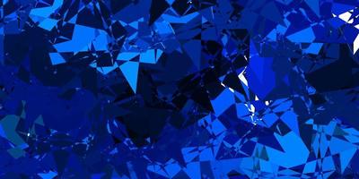Light BLUE vector background with triangles.