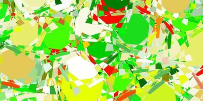 Light Green, Yellow vector texture with random triangles.