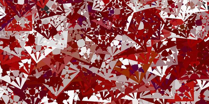 Light Red vector background with polygonal forms.