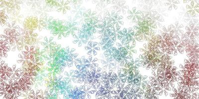 Light multicolor vector abstract layout with leaves.