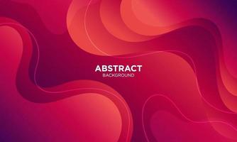 Abstract Red Fluid Wave Background vector