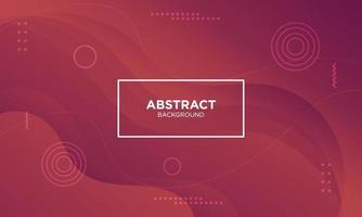 Abstract Red Fluid Wave Background vector