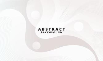 Abstract White Fluid Wave Background vector