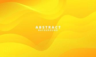 Abstract Yellow Fluid Wave Background vector